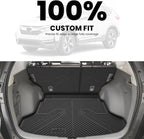 LASFIT Full Set Floor Mats for Honda CR-V 2012-2016 EX & LX & SE, All Weather TPE Custom Fit Floor Liners 1st & 2nd Row & Seat Back Mat & Cargo Mat (Not Fit EX-L & Touring)
