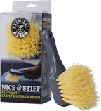 Chemical Guys ACCG02 Nice & Stiff Heavy Duty Carpet & Interior Detailing Brush, (Safe for Cars, Trucks, SUVs, RVs, Motorcycle