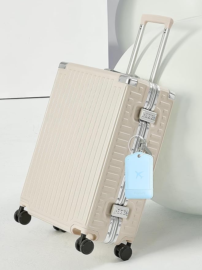 TopMade Smart Luggage Tag with Find My, Premium Leather Luggage Tags for Suitcase, Travel Bags, Backpacks, Anti-Lost Suitcase