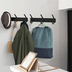 VAEHOLD 2PACK Coat Hooks Wall Hook for Hanging Clothes Robes Towels Hats Heavy Duty Coat Hanger Coat Rack Wall Mount with 3 H