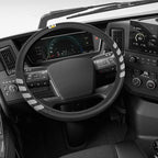Cat® UltraSport Faux Black Leather Semi Truck Steering Wheel Cover, Fits RV and Big Rig Trucker, Steering Wheel Cover for Trucks 18 Wheeler - X-Large 17.5" - 18" Inches