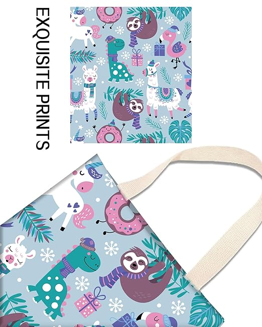 Car Trash Can, Durable Hanging Car Trash Garbage Bag, Cute Automotive Garbage Cans Organizer, Cute Snow Llama Sloth