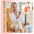 Dunzy 30 Pieces Leather Luggage Tag Women Identifiers Travel Suitcase Tags for Luggage Travel Backpack Bag Wedding Favors Wom