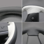 MEWANT Hand Stitched Steering Wheel Cover for Tesla Model 3 2017-2023 / Model Y 2020-2023 Accessories