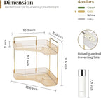 Aveniee Corner Bathroom Counter Organizer, Bathroom Countertop Shelf Makeup Organizer for Vanity Perfume Tray for Corner Stor