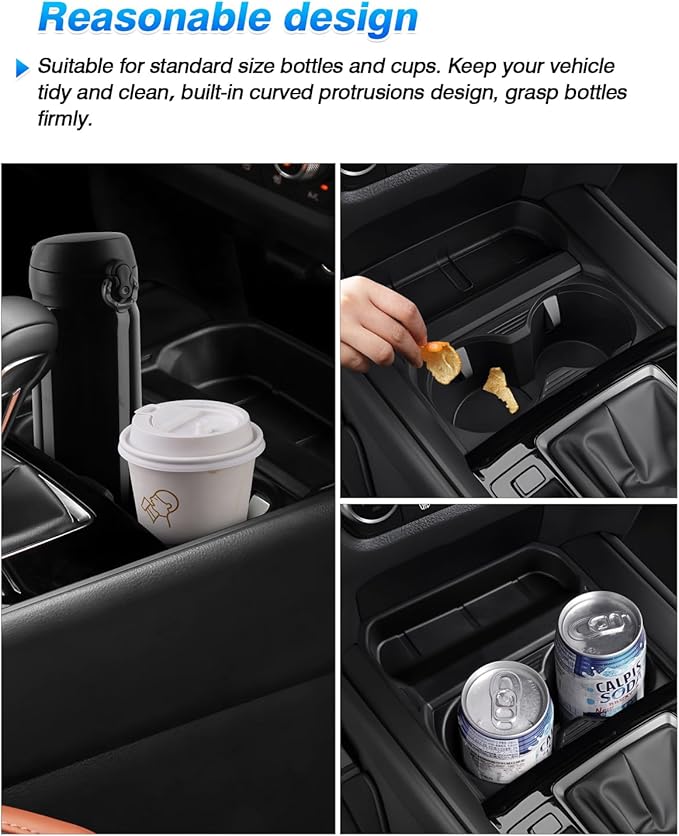 Autorder Center Console Cup Holder Insert for 2023 2024 2025 Mazda CX-50 CX50 Interior Accessories Water Cup Holder