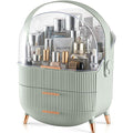 CANITORON Makeup Organizer,Skincare Organizer with 2 Drawers and Transparent Cover,Cosmetic Display Case for Vanity Organizer