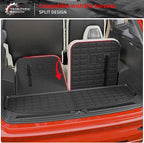 Floor Mats Compatible with 2021-2025 2026 Kia Sorento 6&7 Passenger Cargo Mat TPE Back Seat Cover Protector 2024 Sorento Accessories (Fit 6&7 Seats,Trunk Mat with Backrest Mats+Floor Mats)