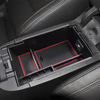EDBETOS Center Console Organizer Compatible with Chevy Equinox Accessories 2018 2019 2020 2021 2022 2023 2024 Insert Tray Interior Secondary Armrest Storage Box ABS, Red