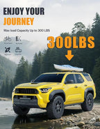 KINGGERI 300LBS Lockable Roof Rack Cross Bars Compatible with Toyota 4Runner 2025 2026 with Raised Side Rails, Aluminum Roof Rails Crossbars Rooftop Cargo Basket Carrier Bag Luggage SUV Accessories