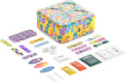 Welly First Aid Kit - Adhesive Flexible Fabric and Waterproof Bandages, Tape and Non-Stick Pads, Butterfly Strips, Single Use