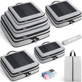 Compression Packing Cubes for Travel, Lightweight Vacation Travel Essentials, Travel Accessories for Suitcase Organizer Bags 