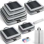 Compression Packing Cubes for Travel, Lightweight Vacation Travel Essentials, Travel Accessories for Suitcase Organizer Bags 