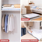 TAILI 4 Pack Vacuum Storage Bags for Comforter and Blankets, XXL Jumbo Vacuum Seal Bags for Bedding (47x39 Inch), Huge Space 