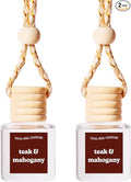 COOLGIRLCANDLES Teakwood + Mahogany Car Hanging Fragrance Oil Air Freshener for Essential Oils, Aromatherapy Automobile Diffu
