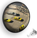 Convex Traffic Mirror - 18'' Outdoor and Indoor Driveway & Security Parabolic Safety Mirrors, Acrylic Convex Mirror for Garage, Retail Stores, Warehouses, Office and High-Traffic Areas