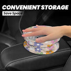 Cute Flowers Floral Car Trash Can Collapsible Garbage Can,Hanging Trash Bag Water Proof with Suitable for Storage for Car Interiors,Home