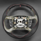 MEWANT Hand Stitch Leather Steering Wheel Cover Wrap for Ford Mustang 1994-2004 Steering Wheel Accessories for Ford