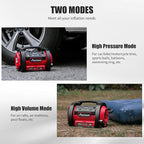 AVID POWER Tire Inflator Portable Air Compressor, 12V DC 110V AC Car Tire Pump, Air Mattress Pump with Inflation and Deflation Modes, Dual Powerful Motors, Digital Pressure Gauge