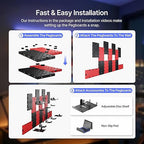 PEGZONE 14 PCS Controller and Headphone Holder Wall Mount, Modular Gaming Pegboard with Accessories, Video Game Storage, Disc