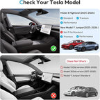 Center Console Organizer Tray for Tesla Model Y Juniper 2025-2026 & Model 3 Highland 2024-2026 [Premium PC + Silent Silicone Liner] Cup Holder for Tesla Model Y Juniper Accessories