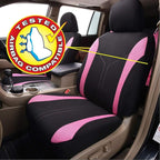 Flying Banner Car Seat Covers Front Seats and Rear Bench Mesh Fabric Rear Bench Split Polyester Cover Easy Installation SUV C