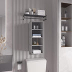 Hanging Closet Organizer, Easy Mount Collapsible 4-Shelf Camper Closet Wardrobe Hanging Storage Shelves, Folded Clothes Towel