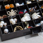 YUFONG Earring Storage Box Organizer, Acrylic Jewelry Storage Box Holder 5 Drawers Transparent Jewelry Display Stand with 120