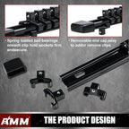 AMM 6-Piece Socket Organizer，1/4 inch Drive ABS Tools-Socket Holder，Heavy Duty Socket Racks，Premium Quality Socket Clip Rail 