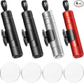 4 Pack 2-in-1 Window Breaker Seatbelt Cutter Upgraded car window breaker tool Under Water, seat belt cutter and glass breaker