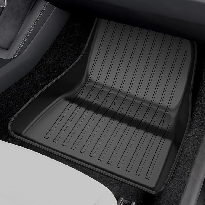 6PCS All-Weather TPE Floor Mats & Cargo Liner Set - Compatible with 2024-2026 Model 3 Highland/Standard | Custom Fit Anti-Slip Interior Protection