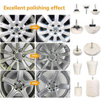 11 pcs Buffing Wheel for Drill, Buffing Pad Polishing Wheel Kits, Wheel Shaped Polishing Tool for Metal Aluminum, Stainless Steel, Chrome, Jewelry, Wood, Plastic, Ceramic, Glass, etc