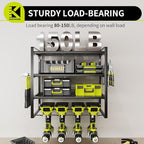 KAFAHOM Power Tool Organizer, Garage Tool Organizers and Storage,Drill Holder Wall Mount, Storage Rack for Cordless Drill, He