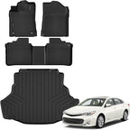 Auxko All Weather Floor Mats Cargo Mat for Toyota Avalon 2013 2014 2015 2016 2017 2018 (not for Hybrid) All Season TPE Accessories Guard Odorless Anti-Slip Floor Liners Trunk Mat
