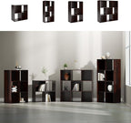 Signature Design by Ashley Glosmount 8 Cube Storage Organizer or Bookcase, Cherry & Light Brown