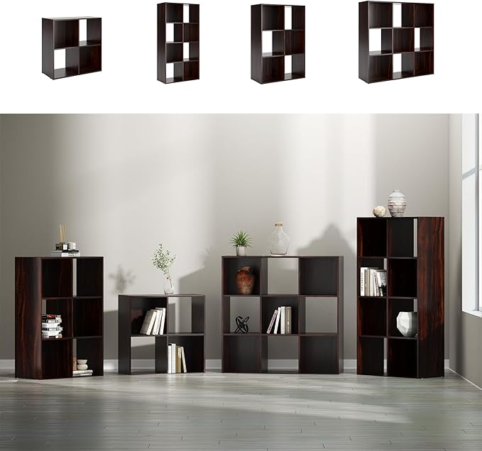 Signature Design by Ashley Glosmount 8 Cube Storage Organizer or Bookcase, Cherry & Light Brown