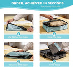 Compression Packing Cubes Set, Versatile 8pc Travel Essential Packing System- Lightweight Travel Organizers for Family & Busi