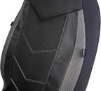 PIC AUTO Car Seat Covers - High Back Front Seat Covers, Sports Carbon Fiber Mesh Design, Universal Fit, Airbag Compatible (Gr