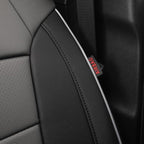 EKR Tacoma Front Car Seat Covers for Toyota Tacoma 2012 2013 2014 2015 (Regular Seats) Custom Leather Truck Seat Cover - Fron