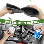 Upgrade Cup Holder Insert for 2014-2024 Toyota 4Runner Center Console Cupholder Coaster Liner Replaces Mat for 4 Runner Interior Accessories Black(Center Console Rear, 1PCS)