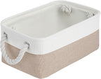 Storage Baskets for Shelves 11.8x7.9x5.2 Inch, Foldable Fabric Storage Bins with Handles, Small Storage Baskets for Organizin