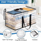 RoomHacks Clear Heavy Duty Extra Large Moving Bags, Reinforced Handle and Double Zipper, Storage Bags Alternative to Moving B
