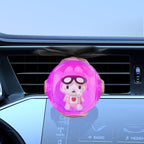 Pink Bunny Car Air Freshener with 6-Color Auto Light Up & 4 Scented Replacements Tablets – Light Scent, Decorative Auto Acces