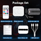 Wireless LED Strobe Light with Remote Control,8 Colors Waterproof Anti-Collision USB Charing Led Warning Lights,High Brightness Wireless LED Lights for Car Drone Truck Motorcycle Aircraft Bike (12)
