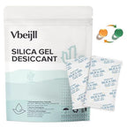 1 Gram (100 Pack) Color-Indicating Silica Gel Packets, Premium Food Grade Desiccant - Rechargeable Moisture Absorbers for
