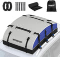 WORKPRO Rooftop Cargo Carrier Roof Bag, 21 Cubic Feet, Waterproof Roof Rack Cargo Carrier for Vehicle with/Without Rack, Heavy Duty 840D PVC, Includes Anti-Slip Mat, 6 Safety Hooks and Storage Bag