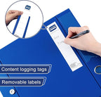 Storage File Boxes A4, 6 Pack Foldable File Box with Clip, 50mm Spine, Plastic Archives Cases with Magnetic Closure, Document