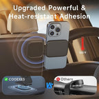Magnetic Phone Holder for Car, MagSafe Car Mount with Dual Side Strong Magnets,Ultrathin Adjustable Cell Phone Holder, Car Accessories for Women Men, Fit for All Phone, Dashboard, Laptop, Gym