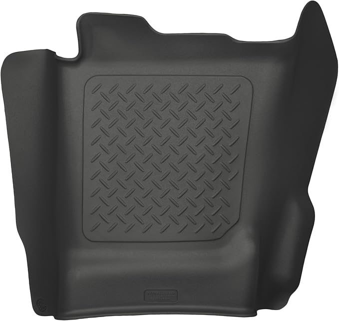 Husky Liners Weatherbeater Floor Mats | Fits 2014-2019 Chevrolet Silverado & GMC Sierra 1500, 2019 LD; 2015-2019 Silverado/Sierra 2500/3500 Double & Crew CAB | Center Hump, 1-pc Black - 83231