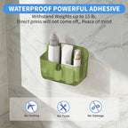 Diesisa 2pc Acrylic Wall Mount Organizer, Adhesive Cabinet Door Organizer,Acrylic Bathroom Shelves for Wall,No Drilling Hang 